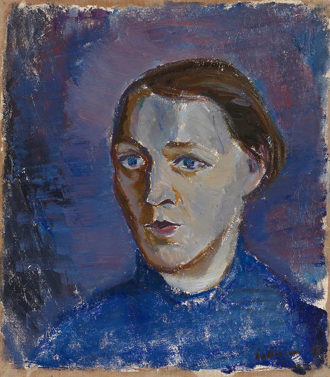 Portrait of Mrs Kallio by Tyko Sallinen