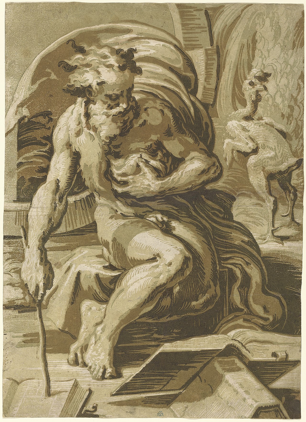 Diogenes by Ugo da Carpi