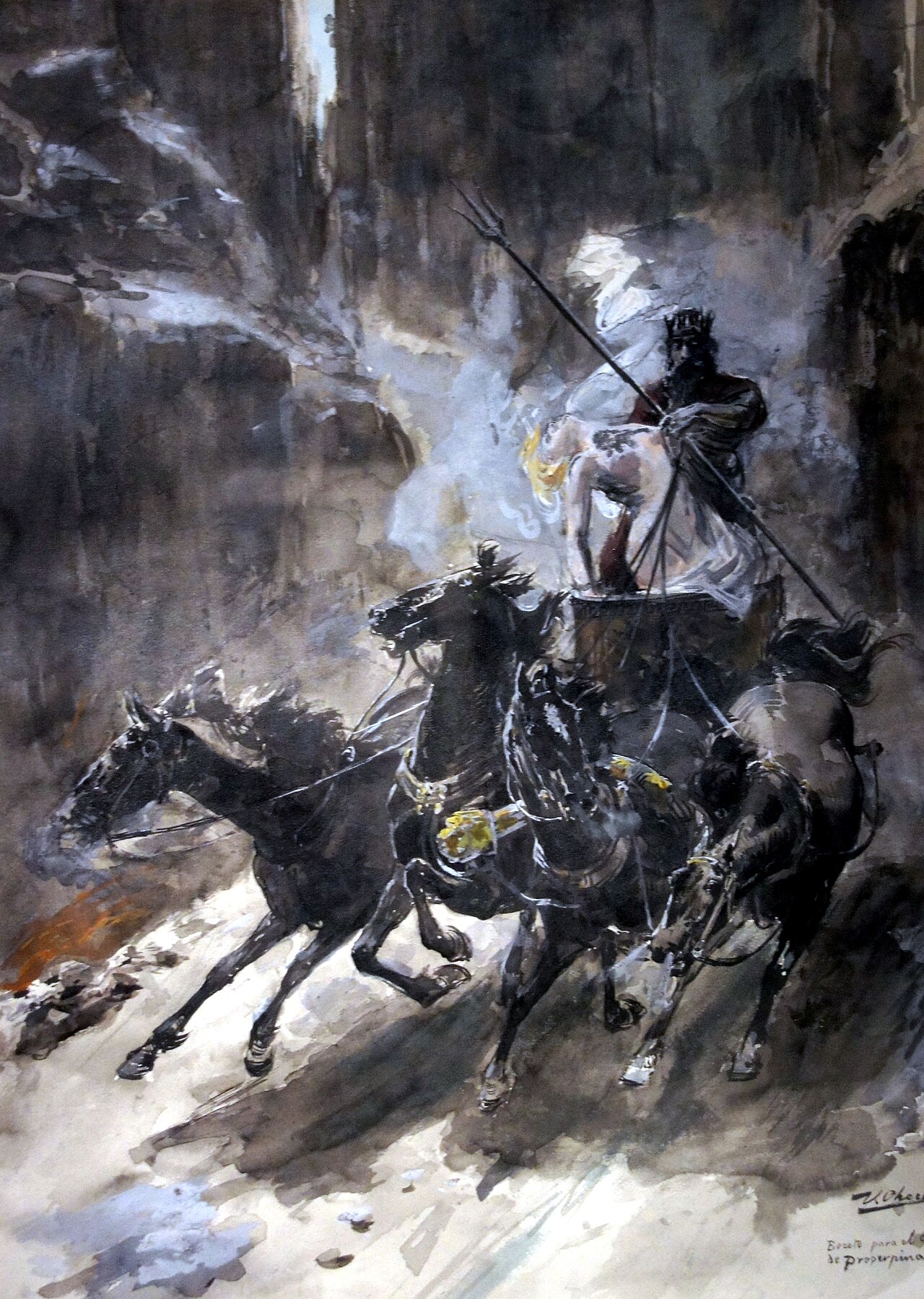 Rape of Proserpina. by Ulpiano Checa