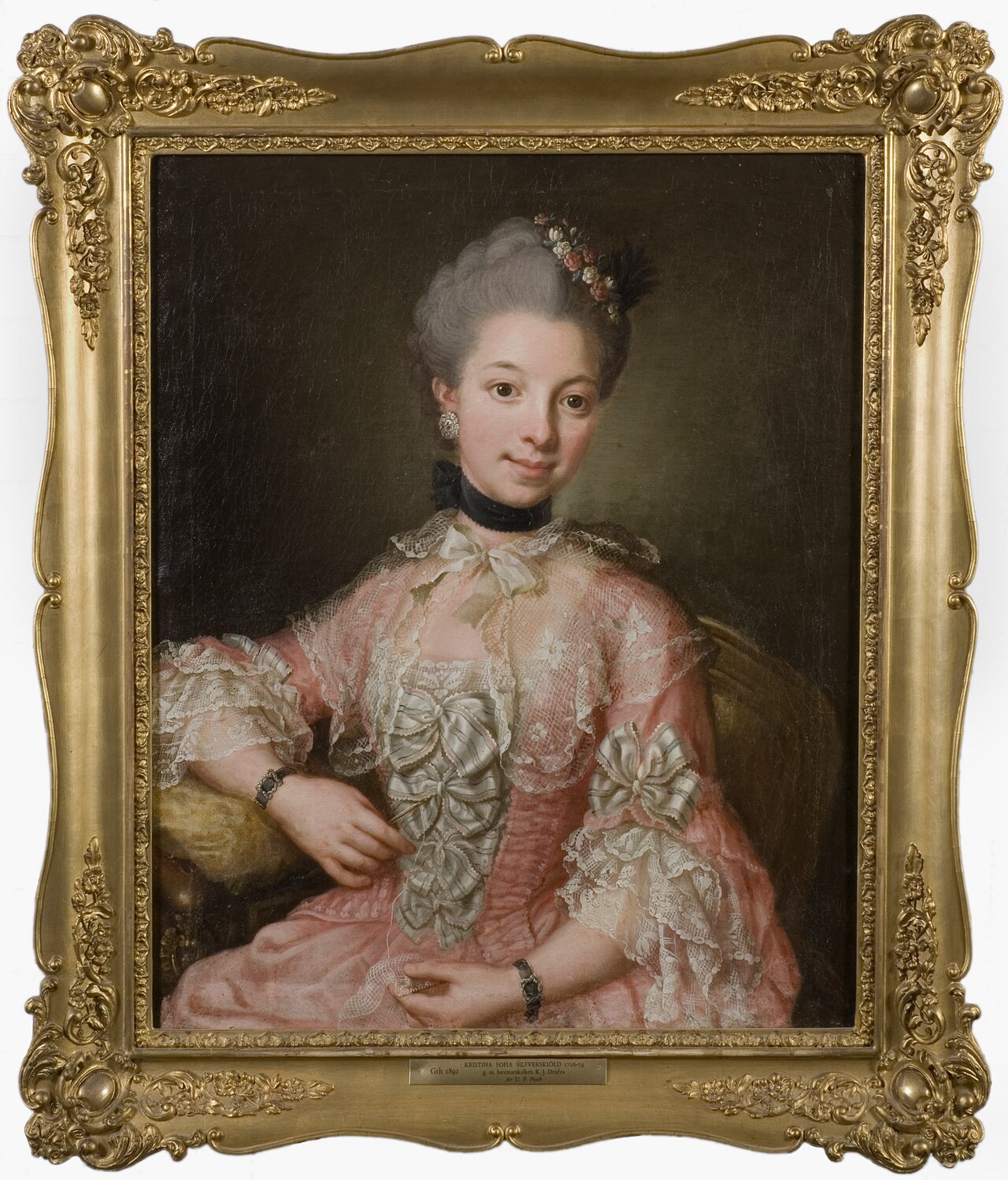 Kristina Sofia Silfversköld, (1726-1779) by Ulrika Pasch