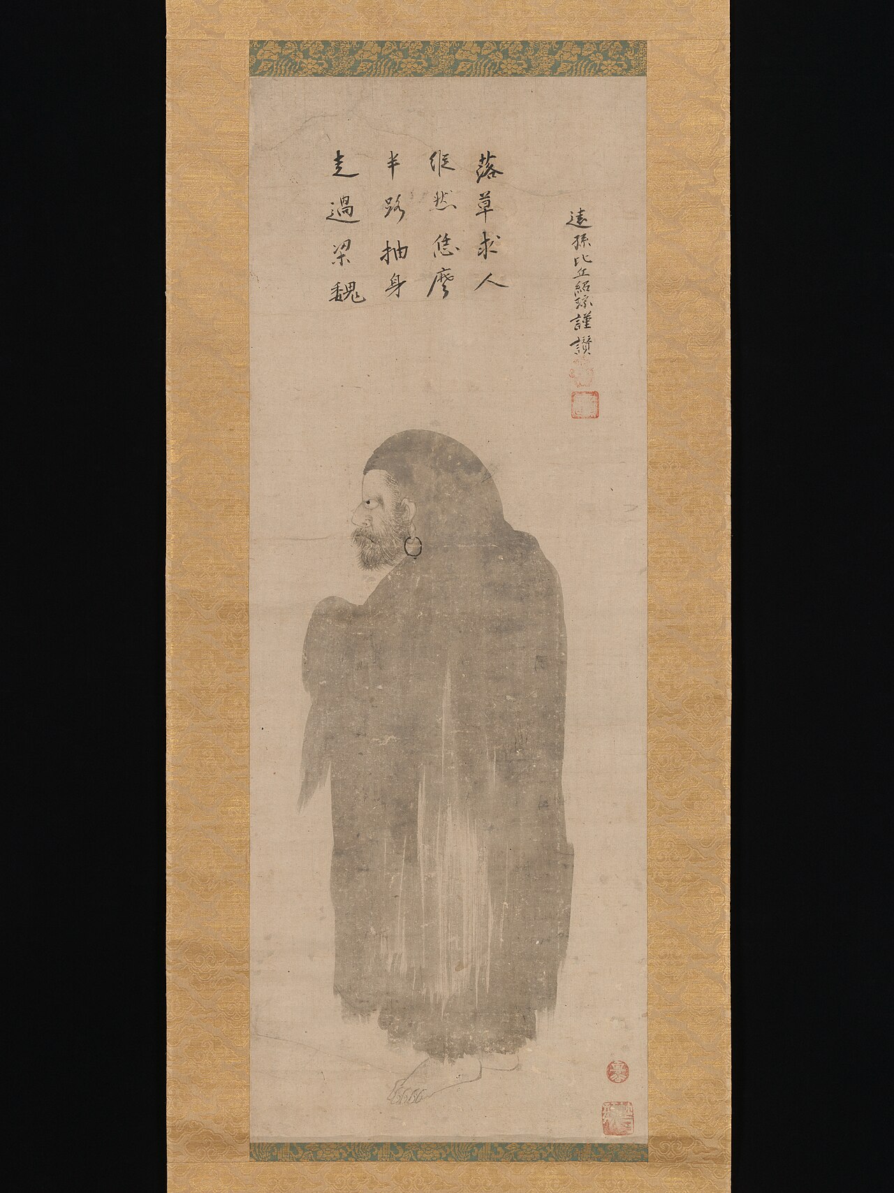 Bodhidharma by Unkoku Tōgan