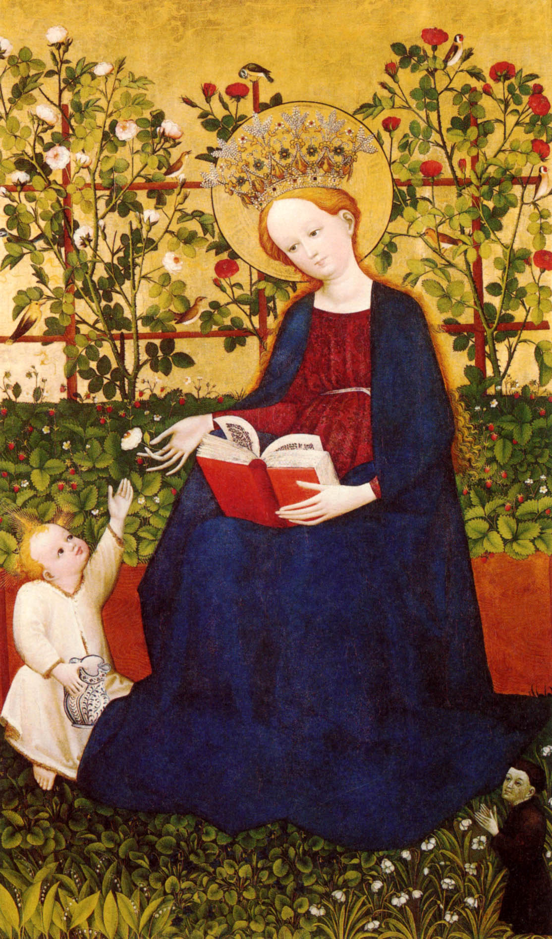 Madonna of the Strawberries by Upper Rhenish Master