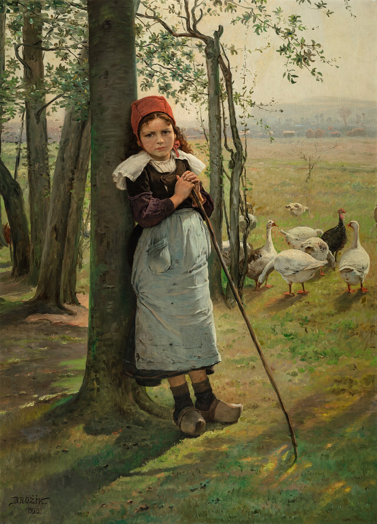 Goose Girl by Václav Brožík