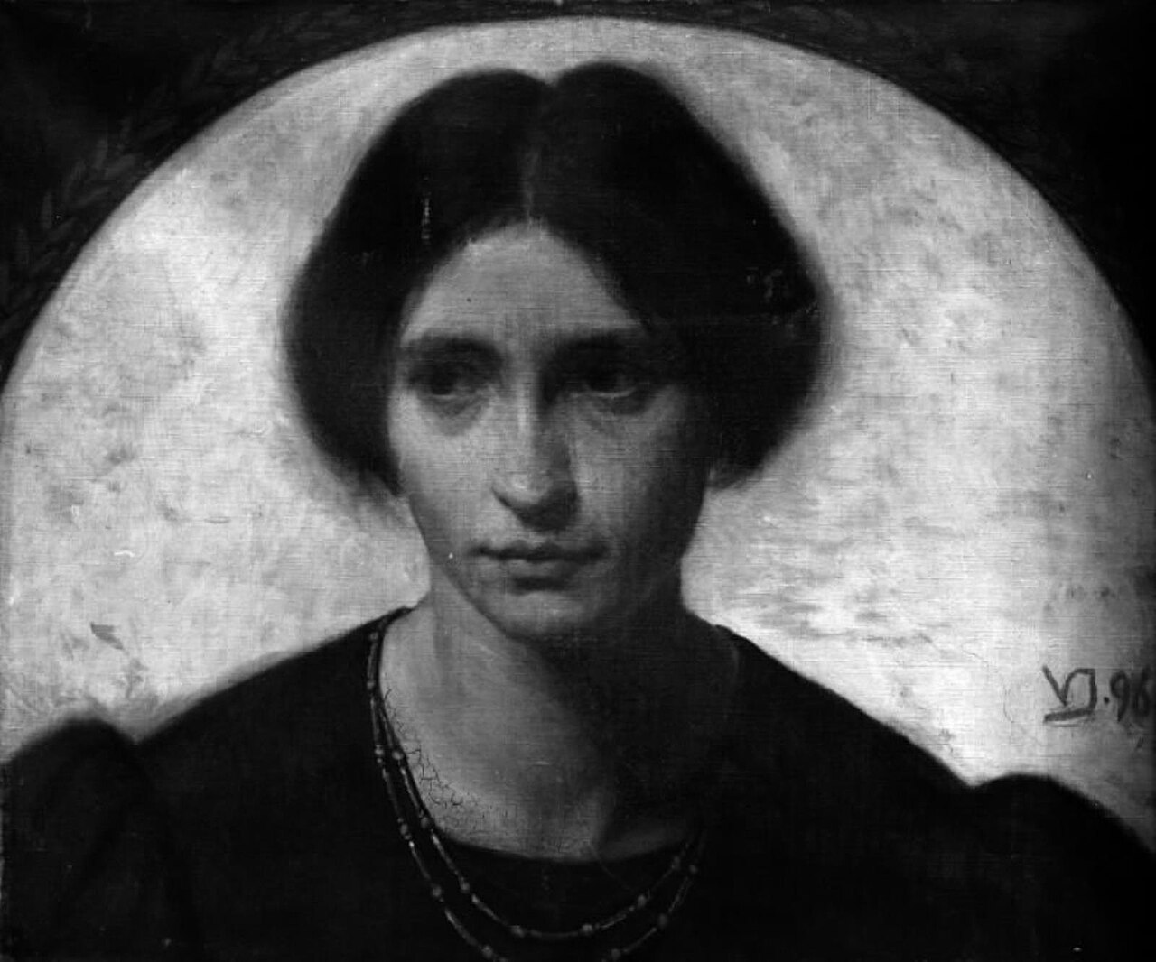 Dameportræt by Valdemar Irminger