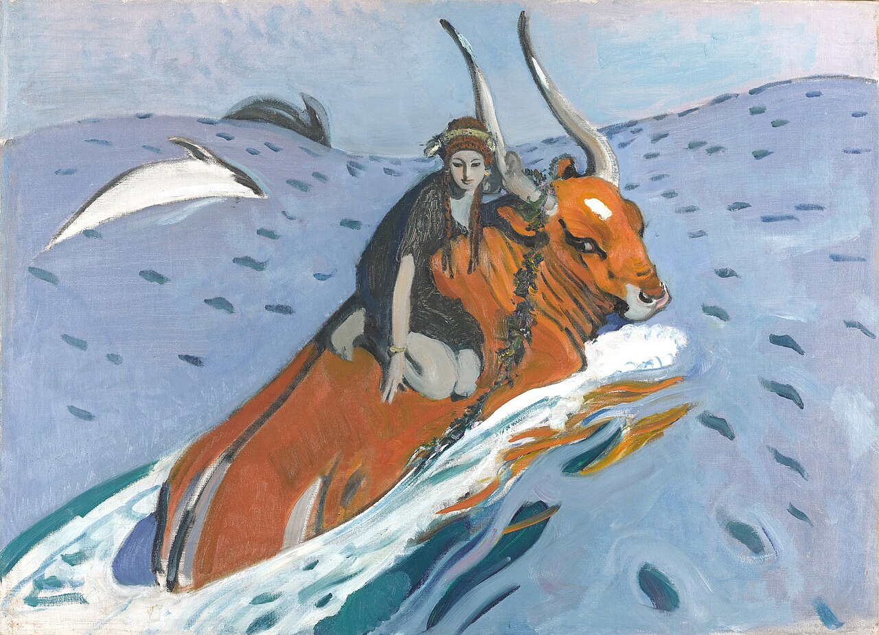 Rape of Europa by Valentin Serov