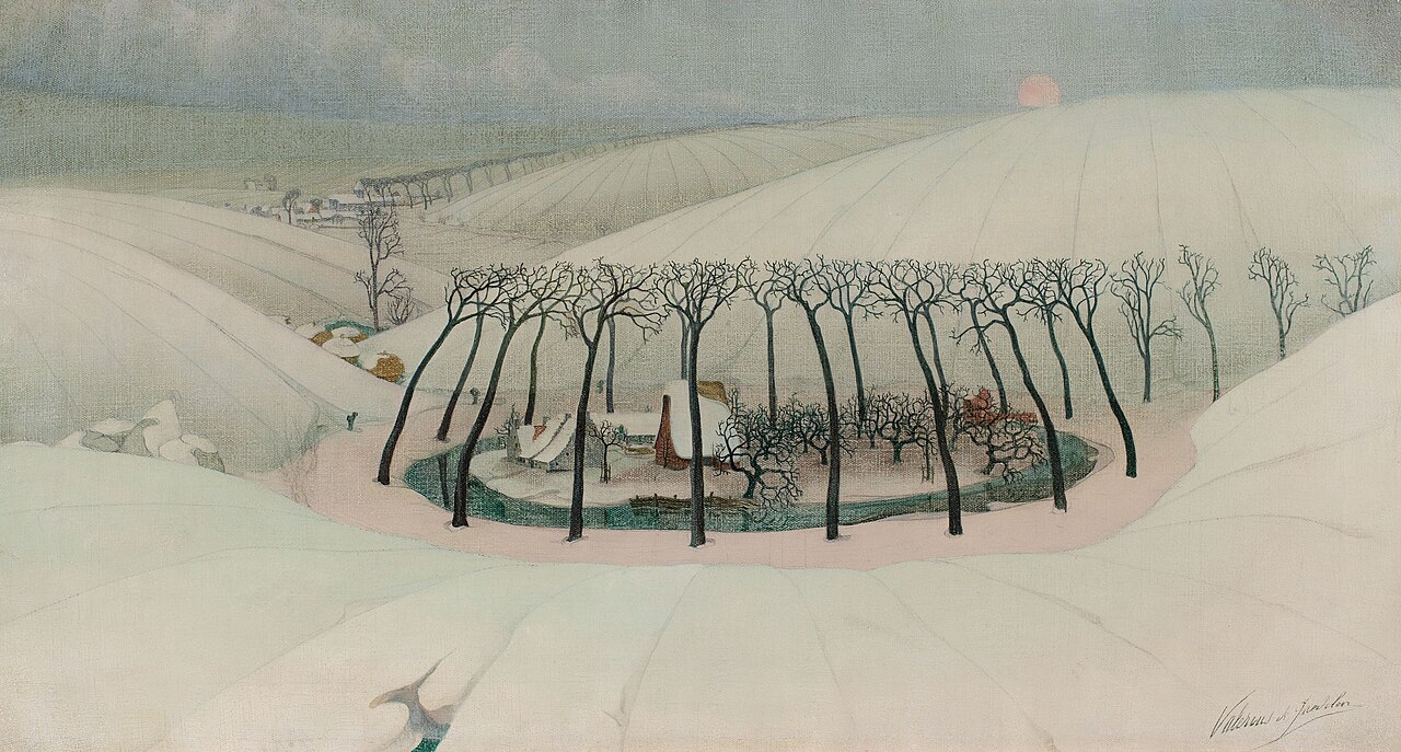 A Farm in a Valley by Valerius de Saedeleer