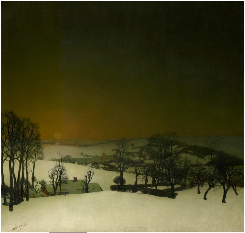 Snow in Flanders by Valerius de Saedeleer