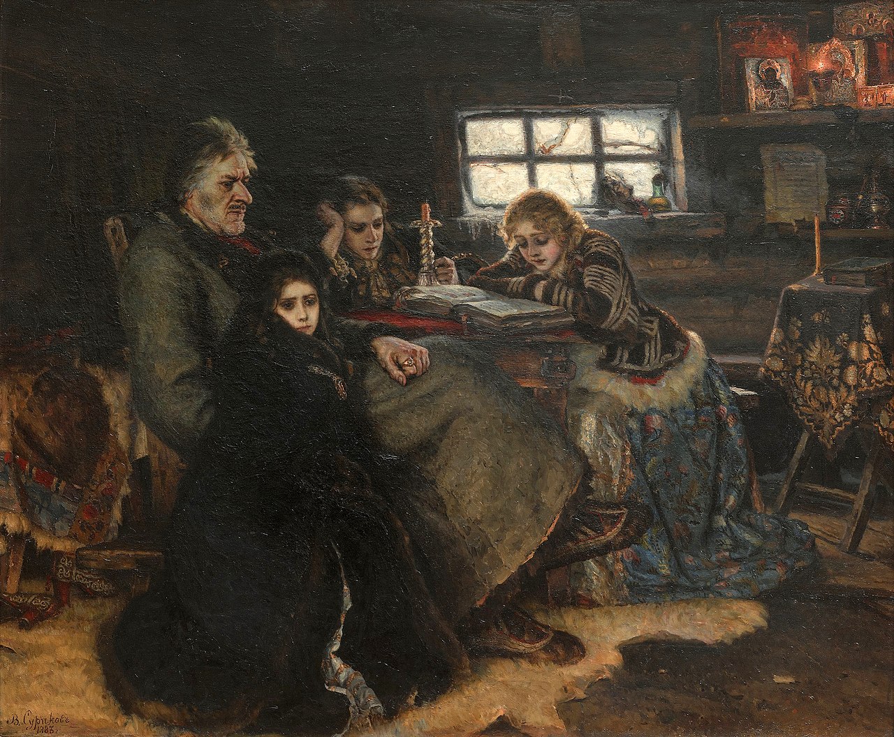 Menshikov in Berezovo by Vasily Surikov