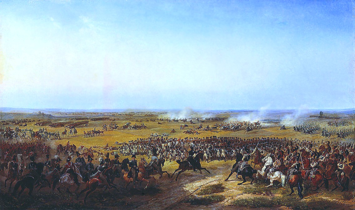 Battle of Fère-Champenoise in 1814. by Vasily Timm