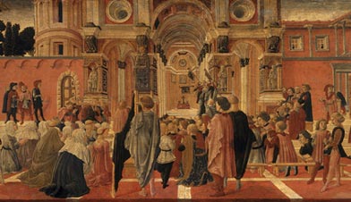 Saint Bernardino Preaching by Vecchietta