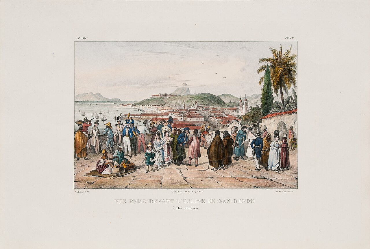 Vue prise devant l´église de San-Bendo by Victor Adam