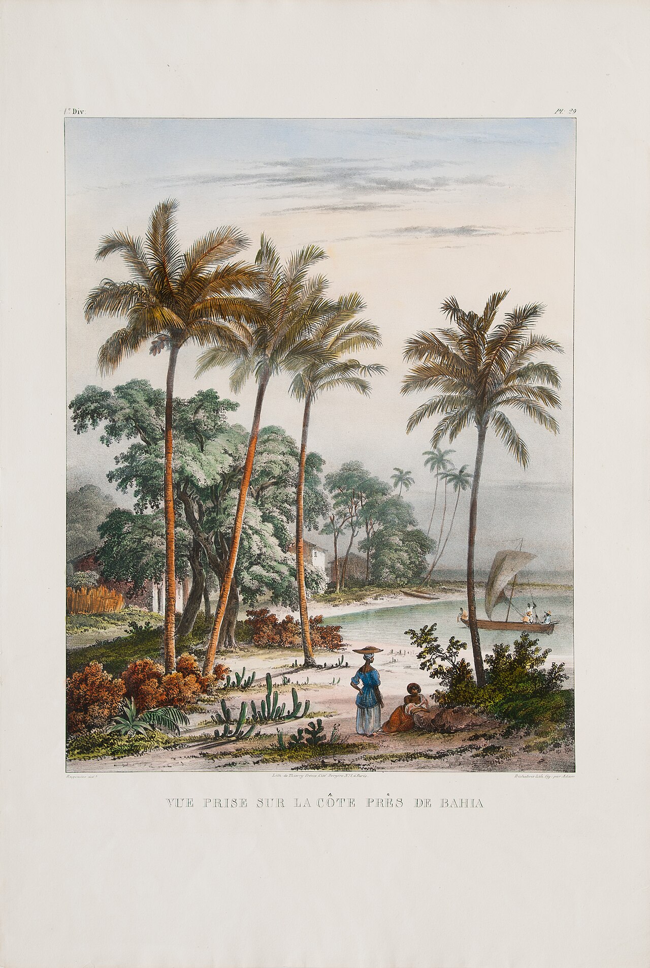 Vue prise sur la côte prês de Bahia by Victor Adam