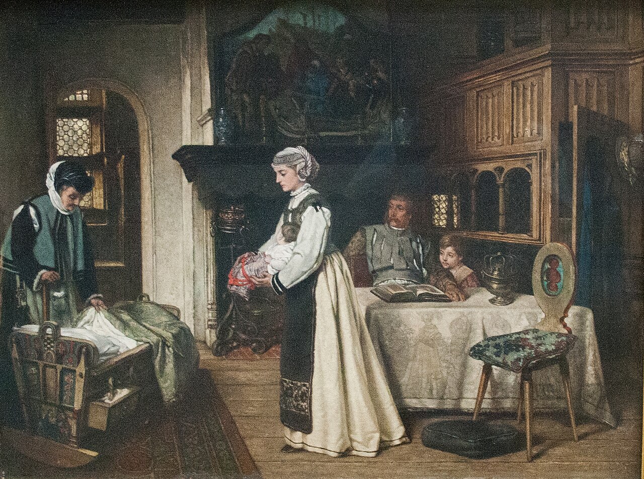 Family Scene at the Time of the Catholic League by Victor Lagye