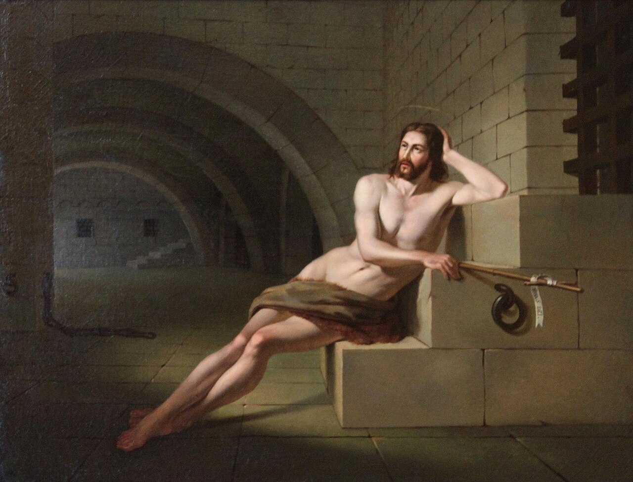 Saint John the Baptist in prison by Victor Meirelles