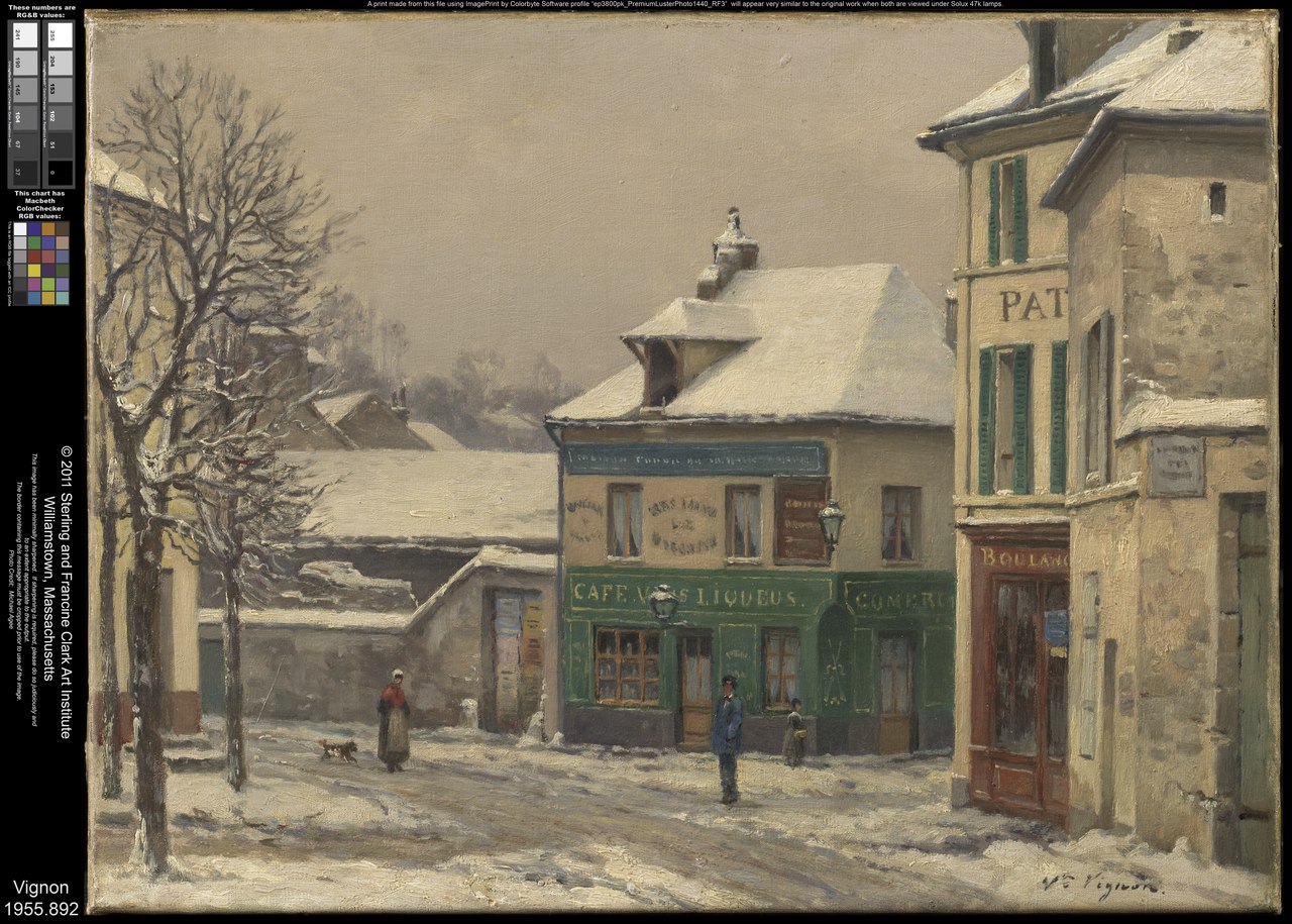 Snow Effect in the Suburbs by Victor Vignon