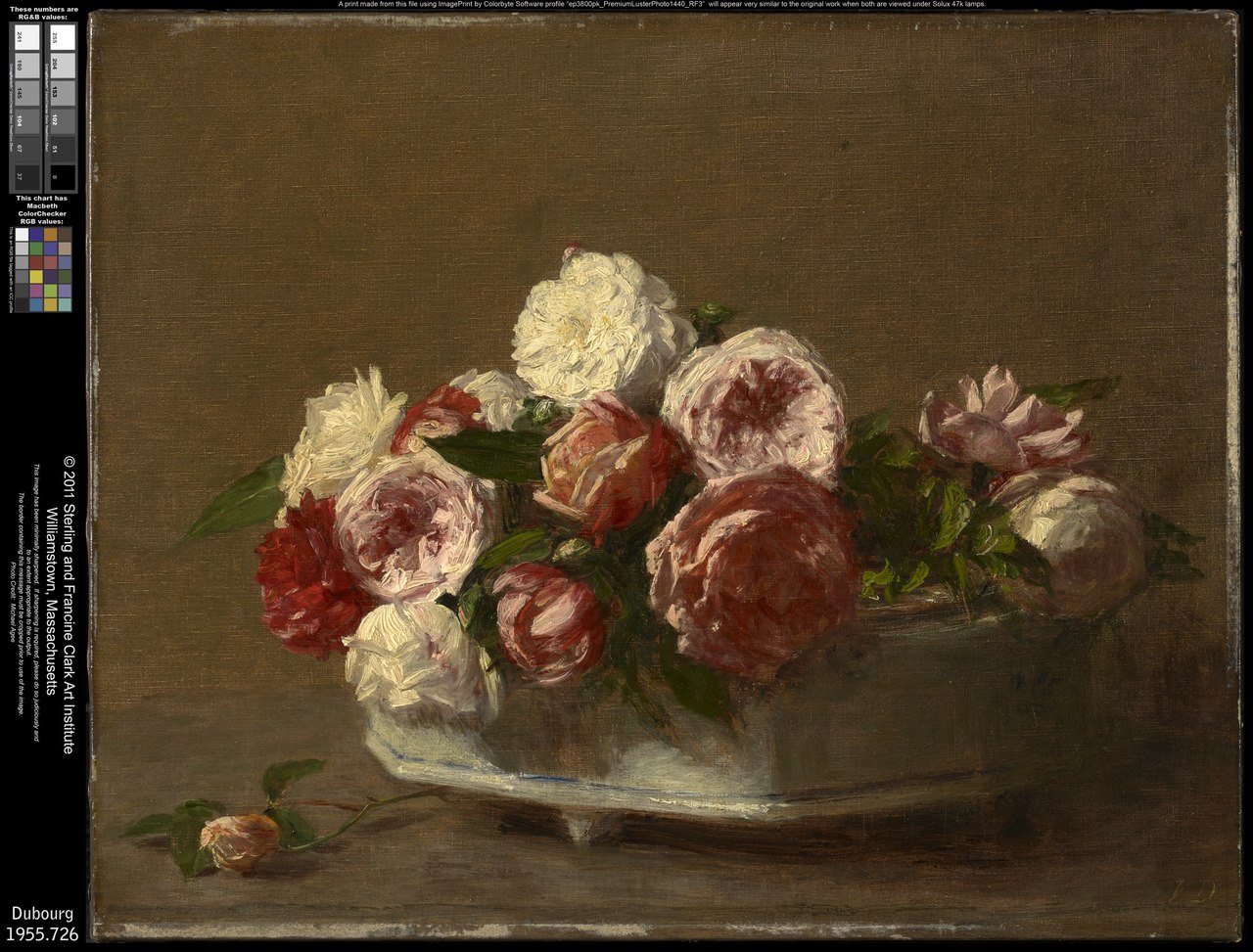 Roses in a Porcelain Planter by Victoria Dubourg