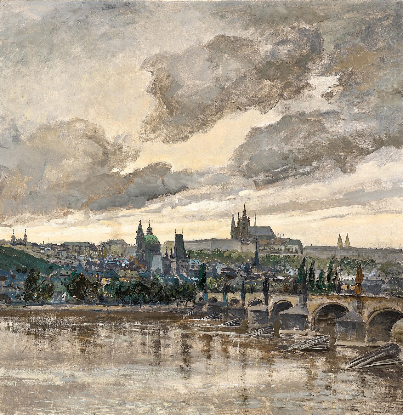 A view of Prague by Viktor Oliva
