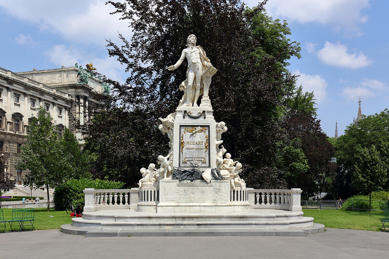 Mozart Monument, Vienna by Viktor Tilgner