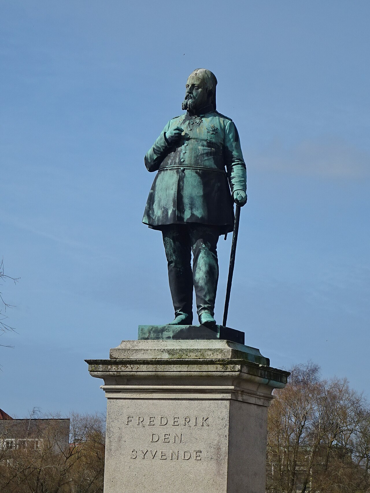 Statue of Frederick VII by Vilhelm Bissen