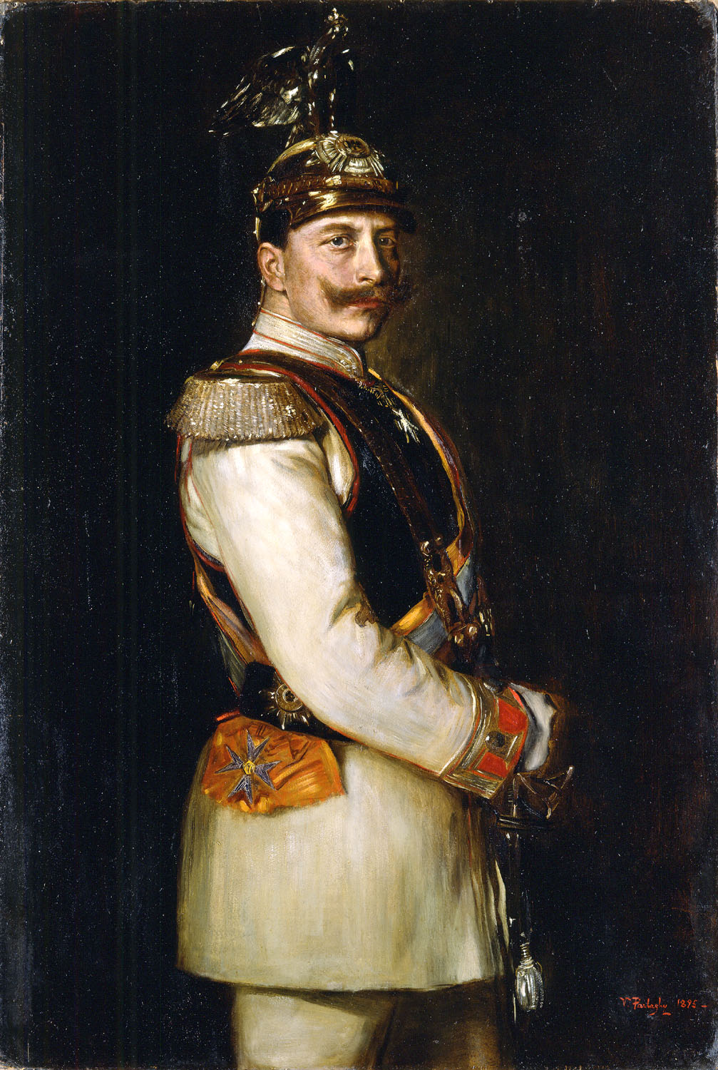 Portrait of Emperor William II. by Vilma Lwoff-Parlaghy