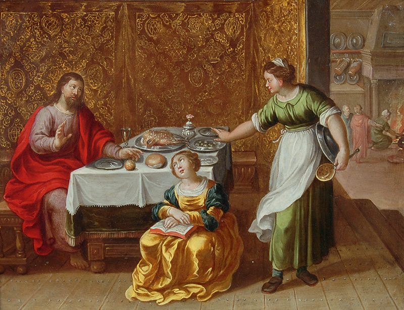 Christ in the House of Mary and Martha by Vincent Adriaenssen