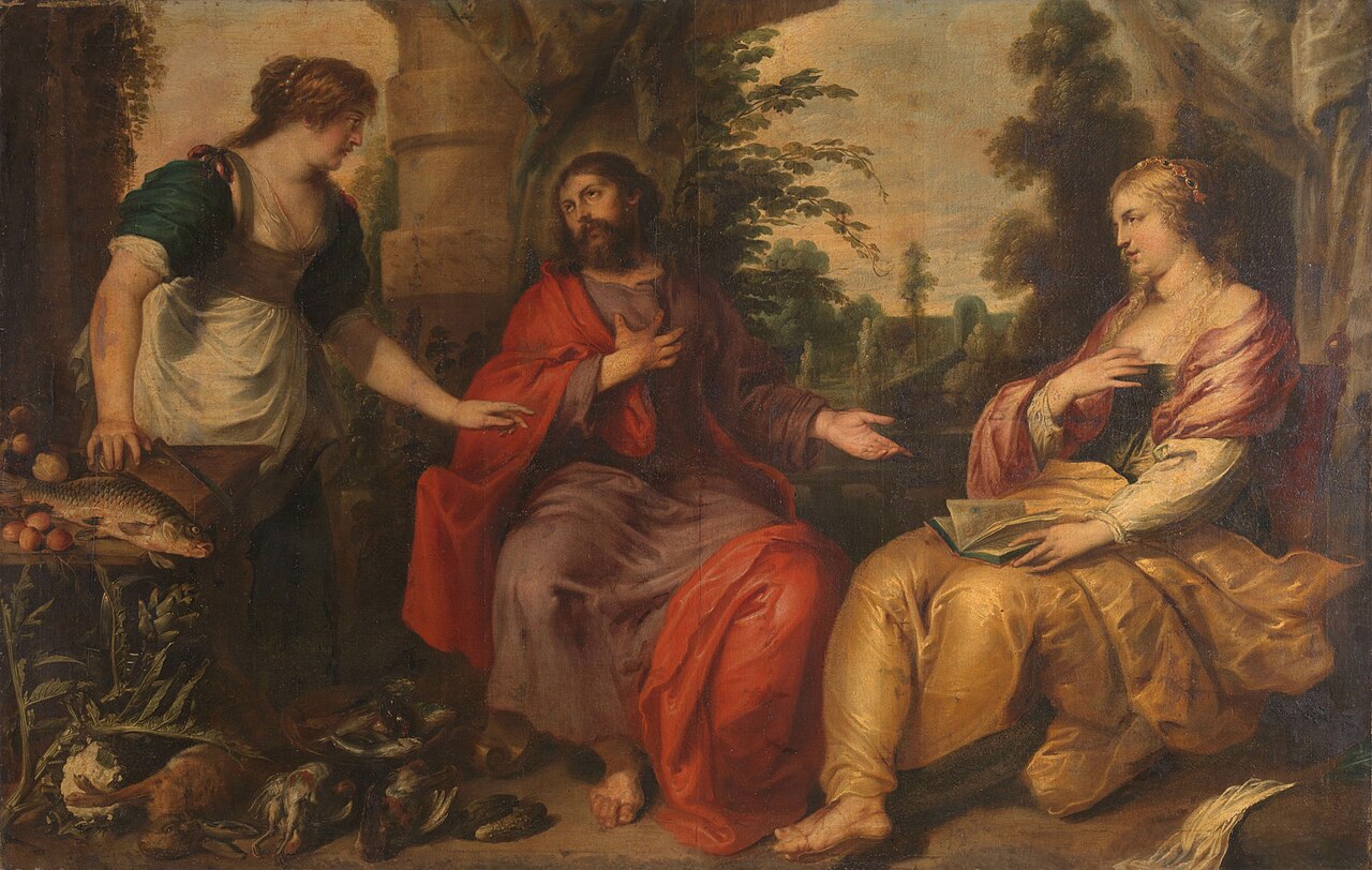 Christ in the house of Martha and Mary by Vincent Malo (I)