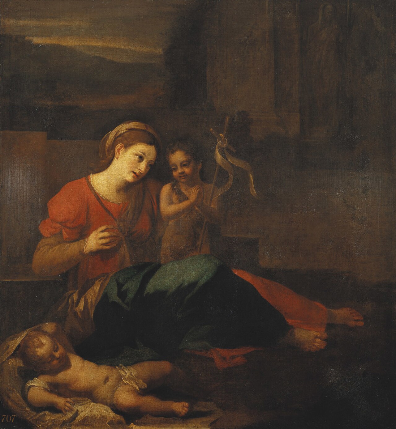 The Virgin and Child with St John the Baptist by Vincent Malo (I)
