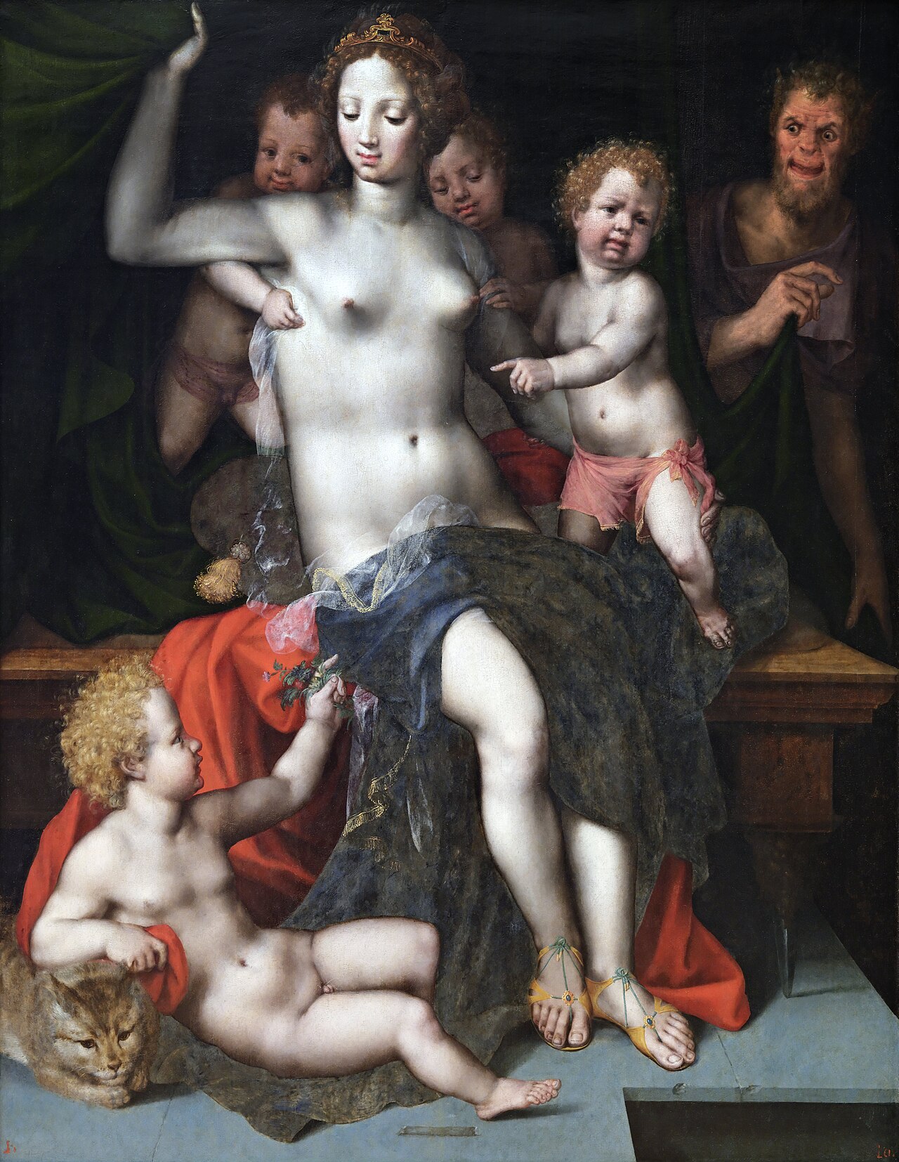Jupiter and Antiope by Vincent Sellaer