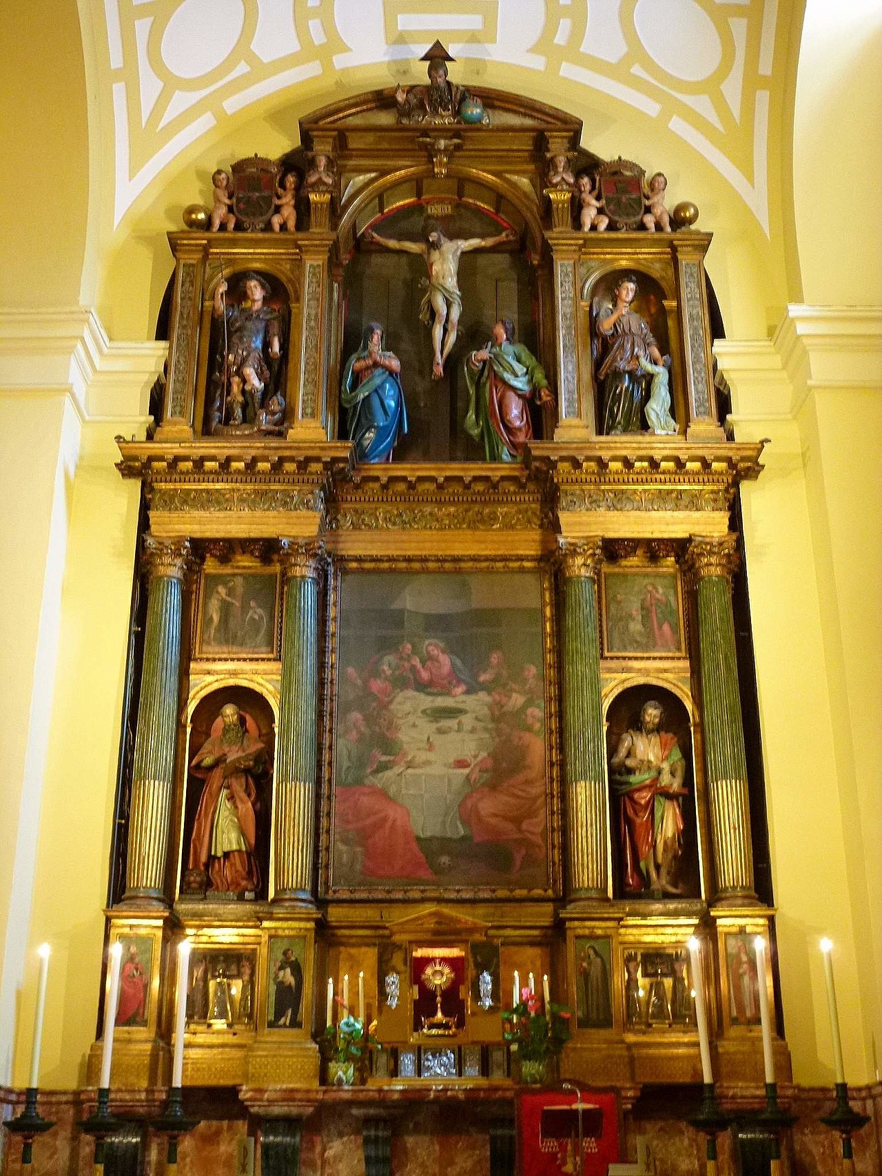 main altarpiece of the church of the convent of the Carboneras del Corpus Christi, Madrid by Vincenzo Carducci