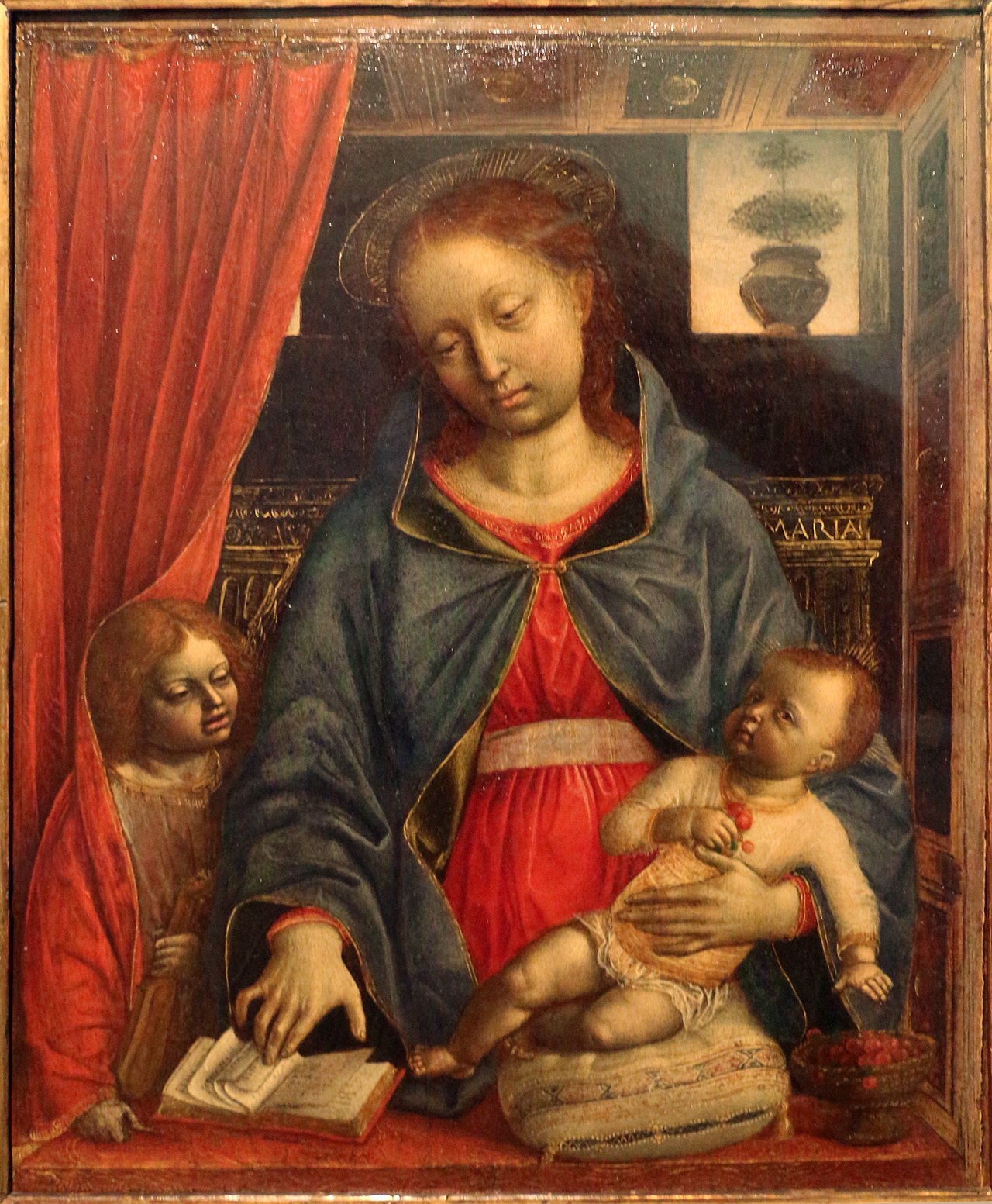 Madonna and Child with an Angel by Vincenzo Foppa