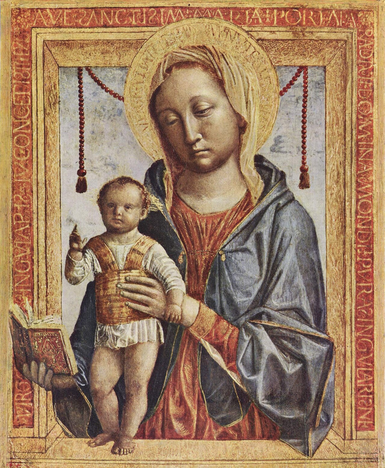Madonna of the Book by Vincenzo Foppa