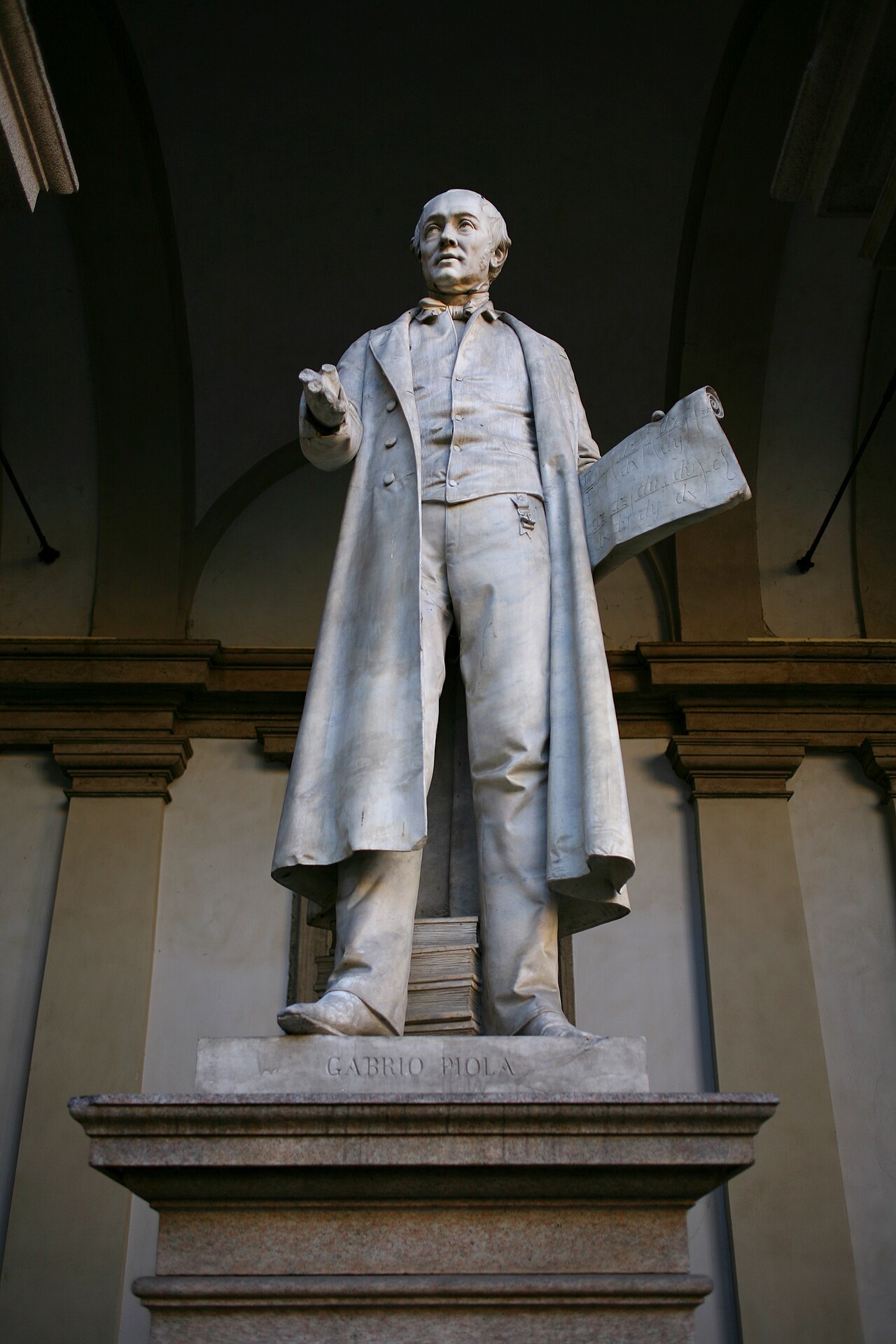 Monument to Gabrio Piola by Vincenzo Vela