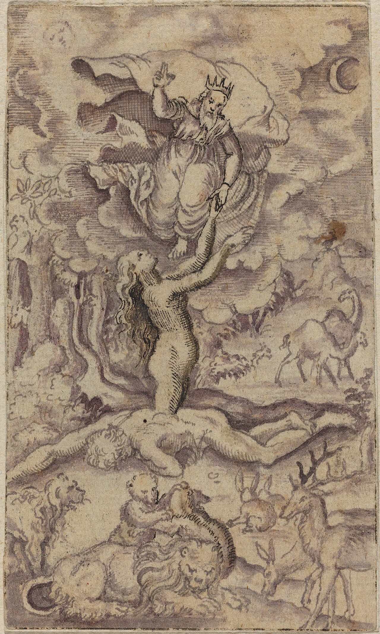 The Creation of Eve by Virgil Solis