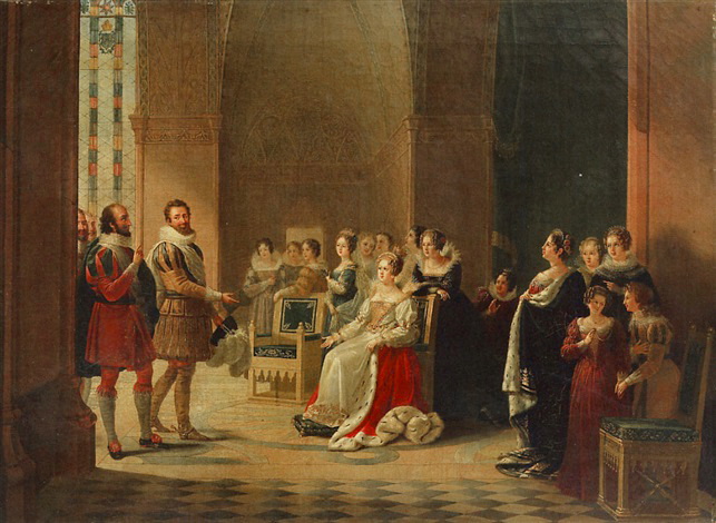 Henri IV and Catherine de' Medici by Virginie Ancelot