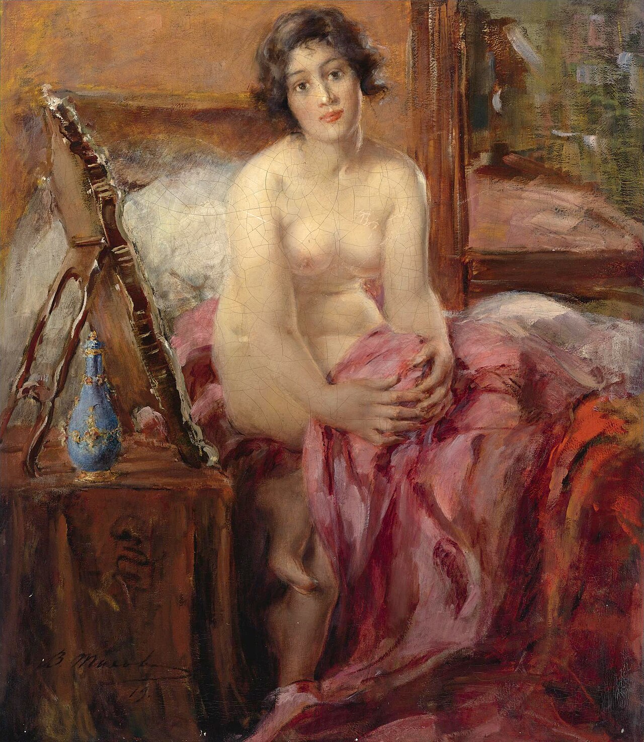 Nude Portrait by Vitaly Tikhov