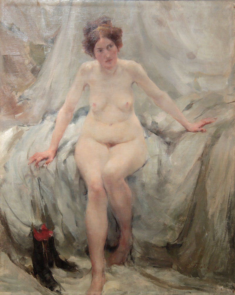Seated Nude by Vitaly Tikhov