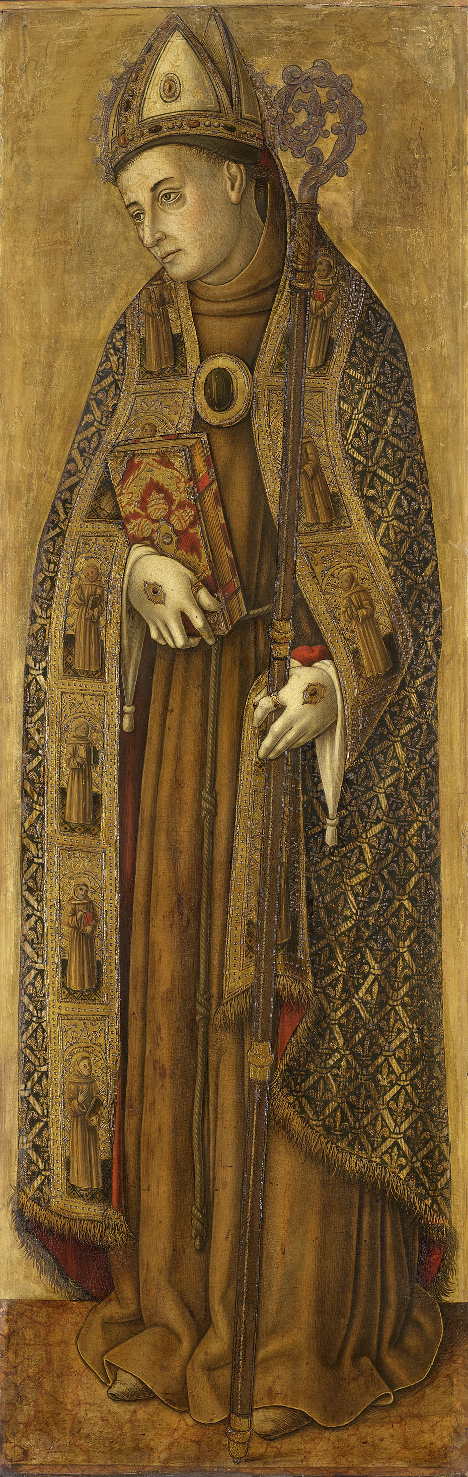 St. Louis of France, pendant to St. Bonaventure by Vittore Crivelli