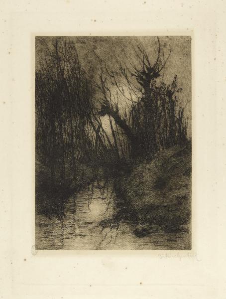 Path to the Church of San Bernardo in Lierna by Vittore Grubicy de Dragon