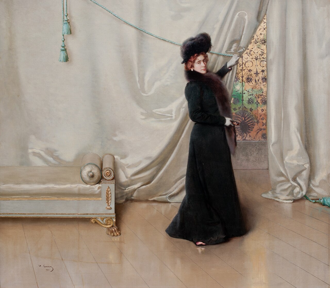 Portrait of Anna Belimbau, born Blum by Vittorio Matteo Corcos