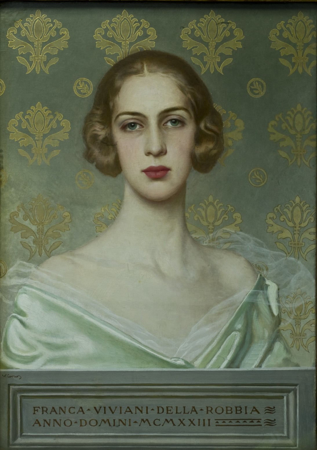 Portrait of Franca Viviani della Robbia by Vittorio Matteo Corcos