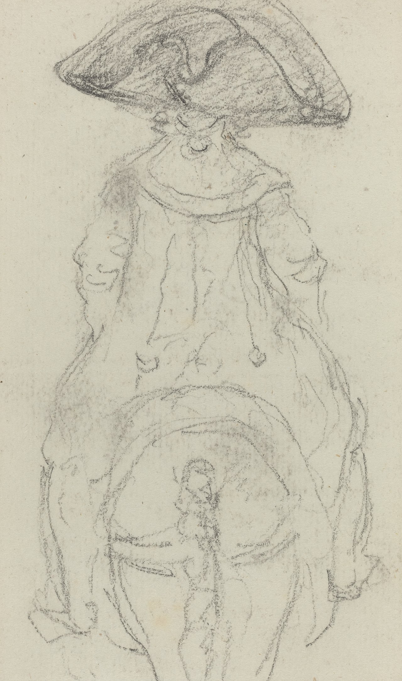 A Horseman Wearing a Grande Cockade [verso] by Vivant Denon