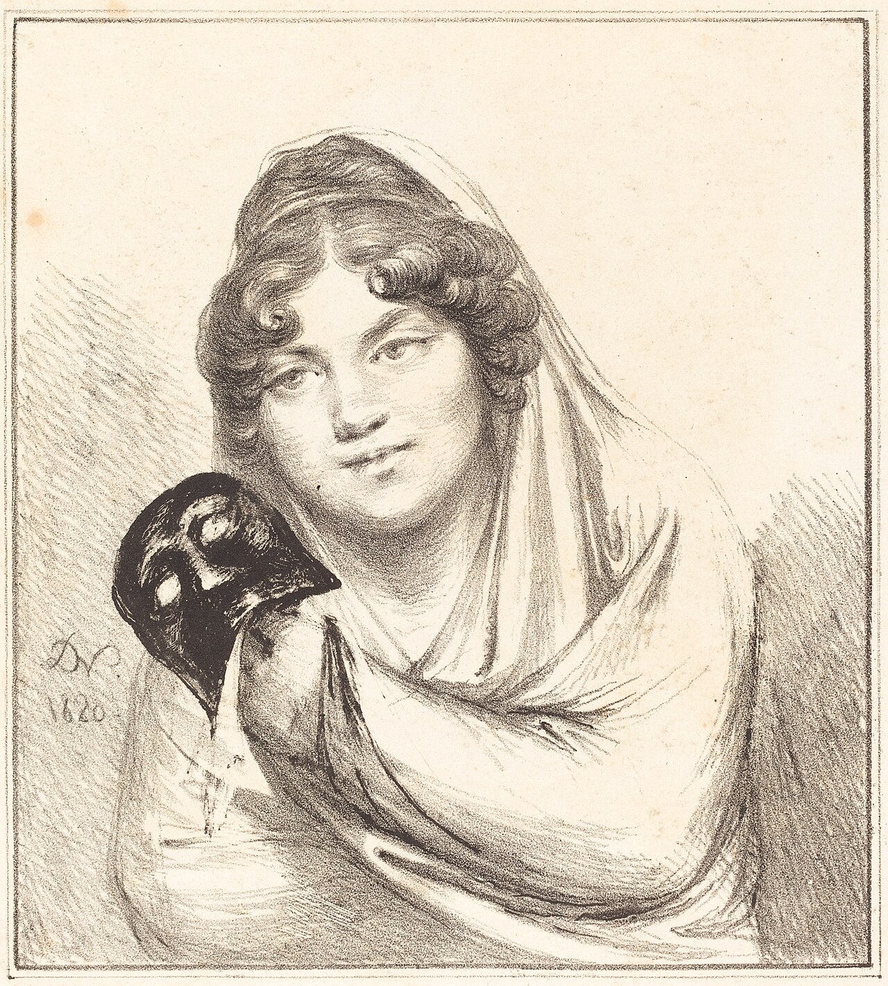 Girl with a Mask by Vivant Denon