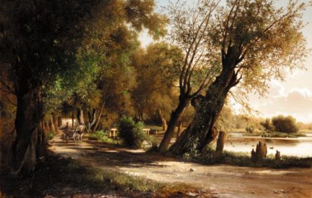 Travelling the lakeside road by Vladimir Ammont