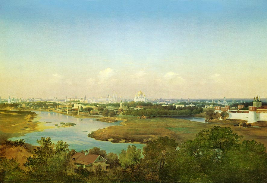 View of Moscow from Vorobyovy (Sparrow) Hills by Vladimir Ammont