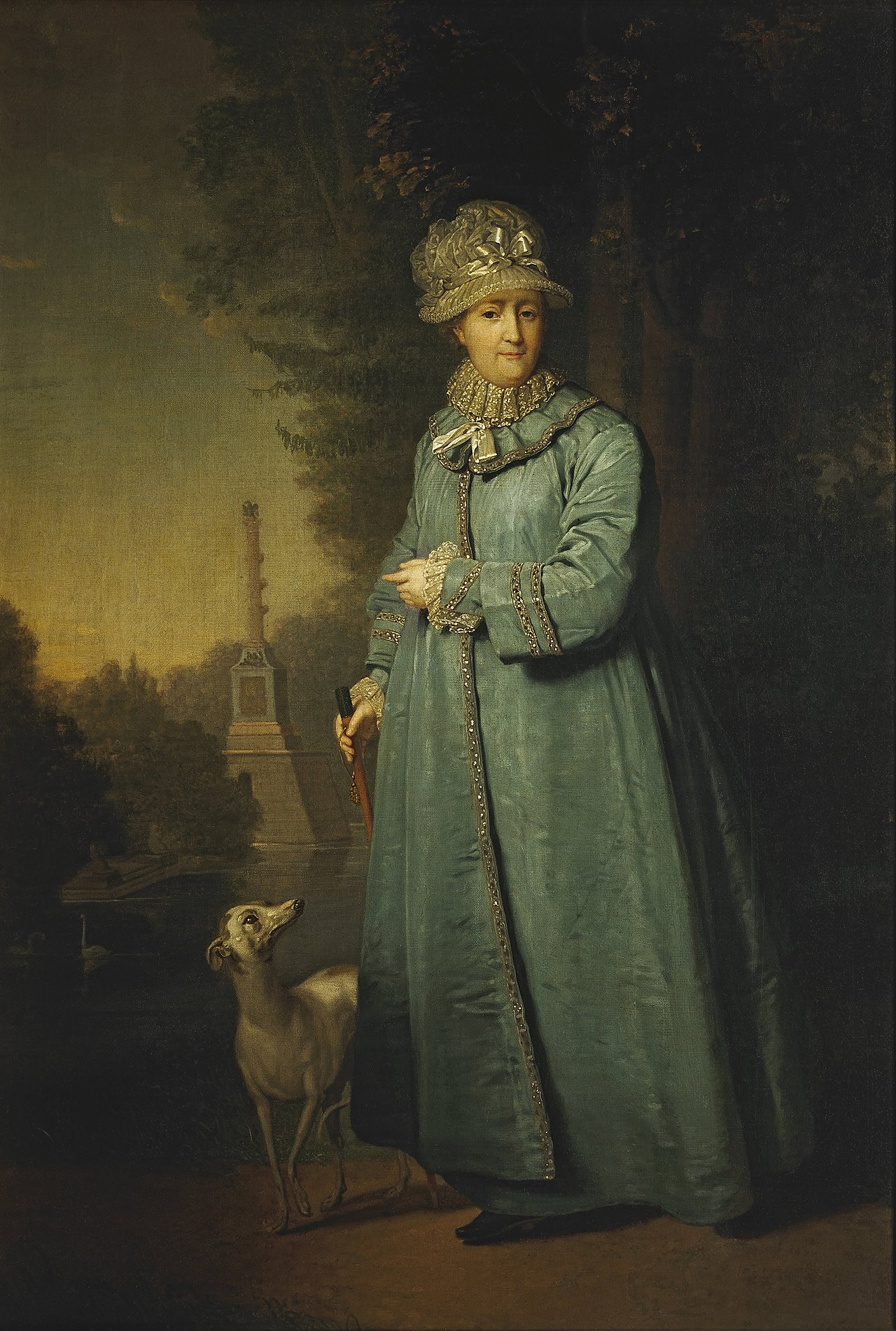 Catherine II Strolling in the Park at Tsarskoye Selo by Vladimir Borovikovsky
