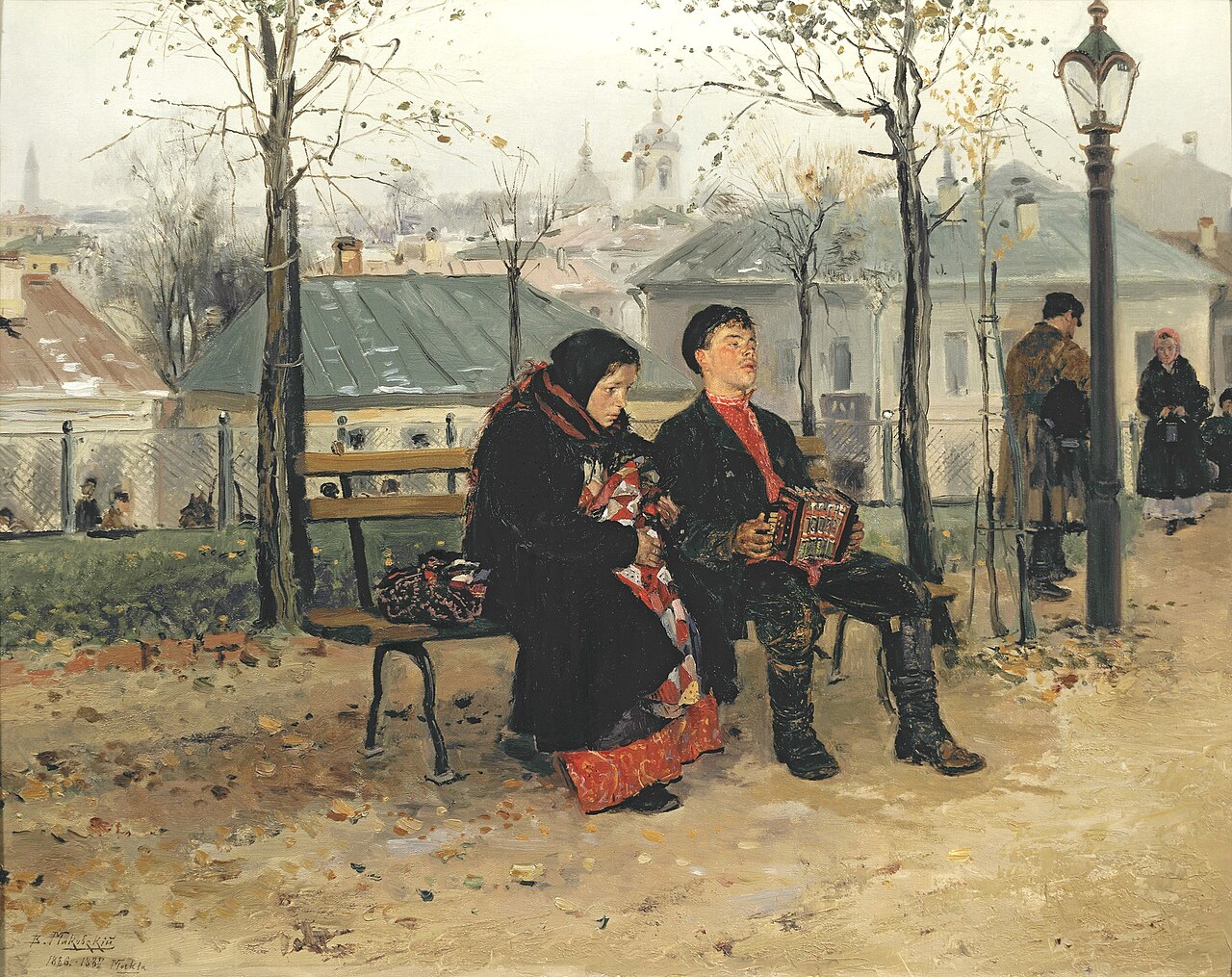 On the boulevard by Vladimir Makovsky