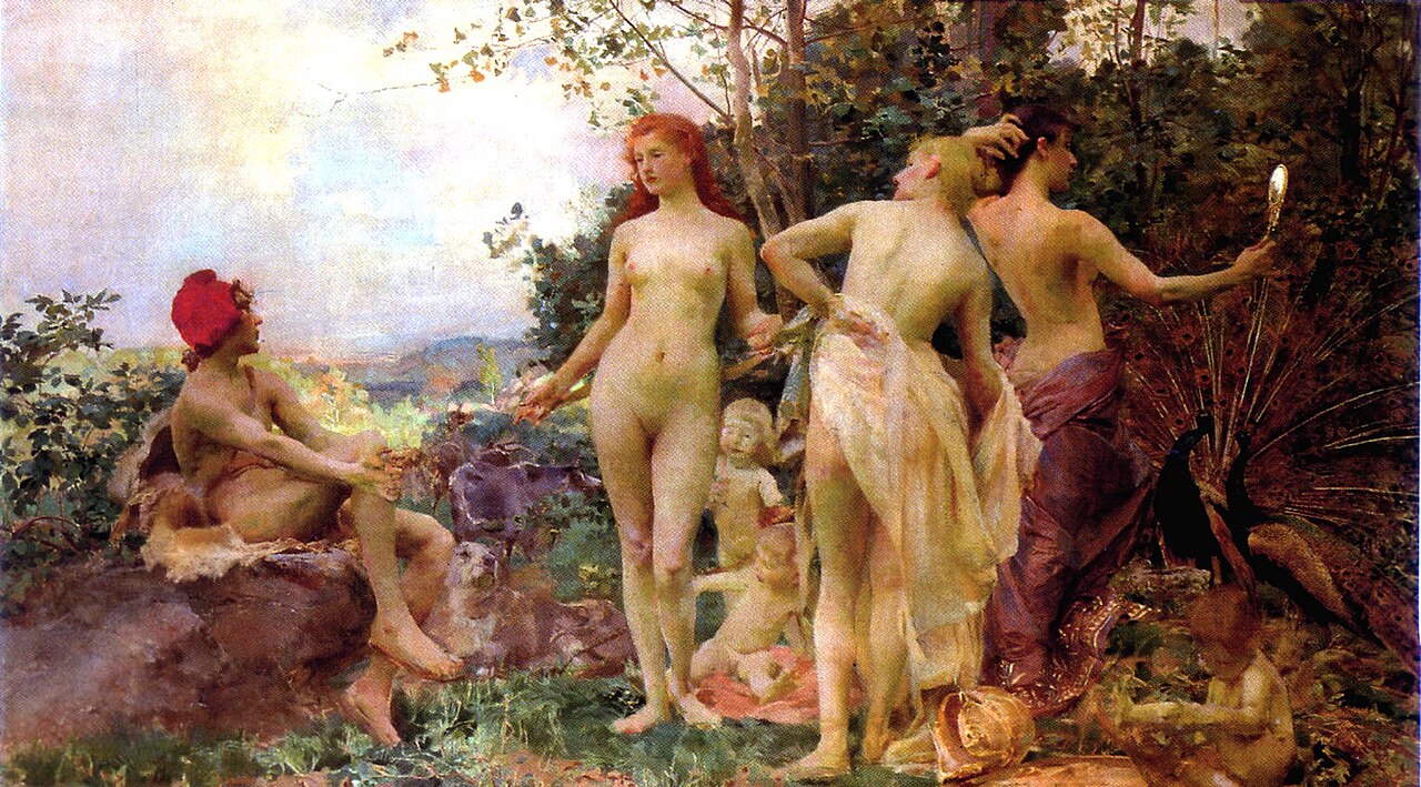 The Judgement of Paris by Vojtěch Hynais