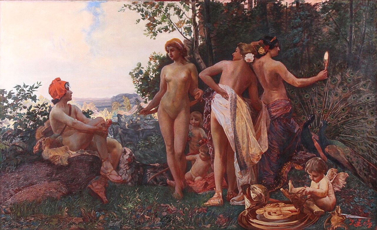 The Judgment of Paris by Vojtěch Hynais