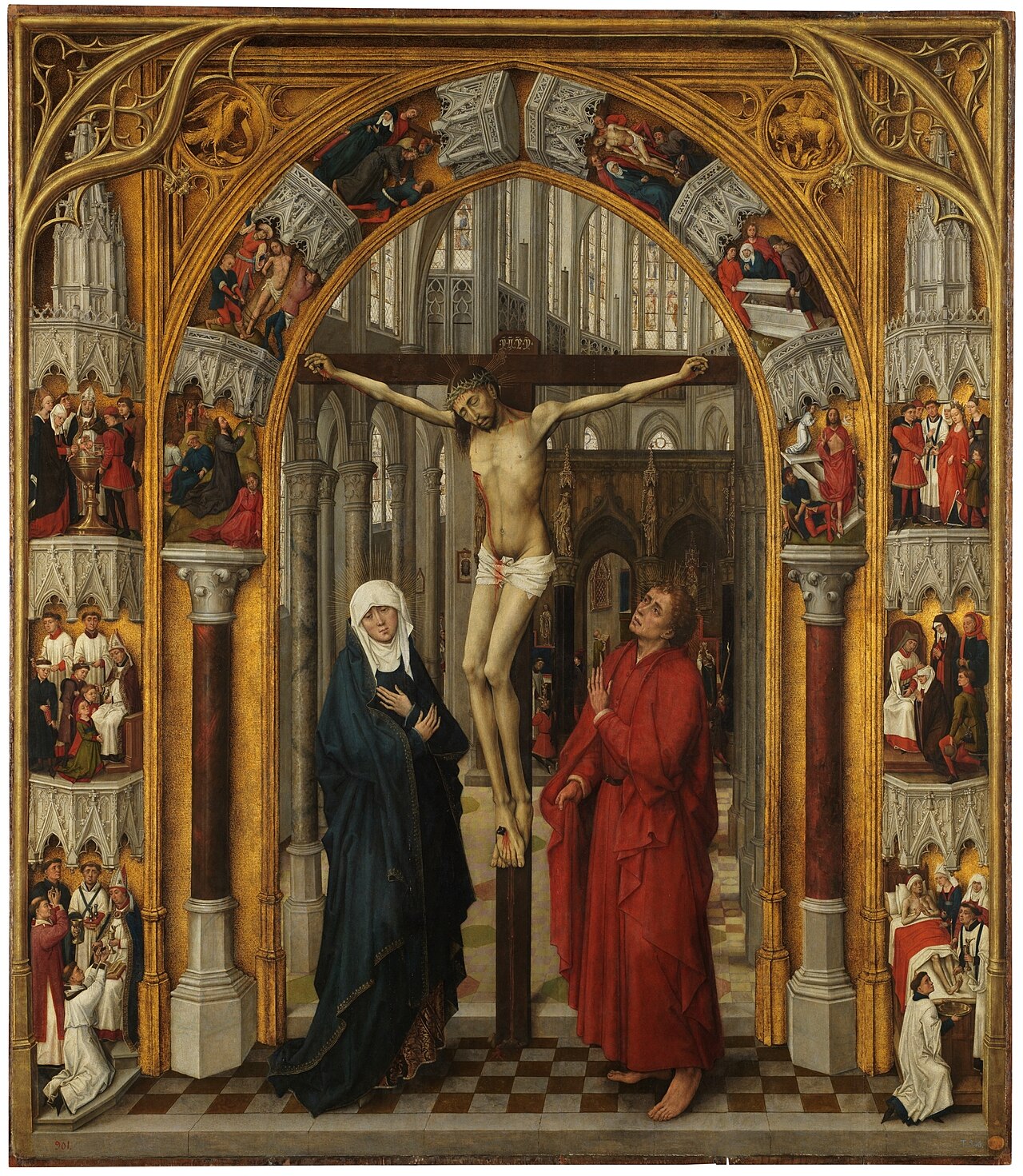 Redemption Triptych: The Crucifixion by Vrancke van der Stockt