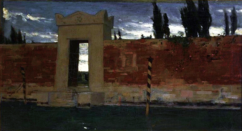 Cemetery in Venice. by Władysław Czachórski